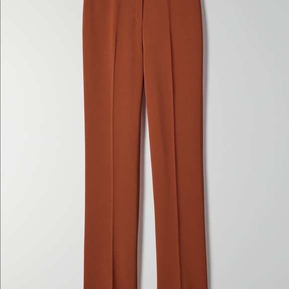 Aritzia Babaton Orange Raval Pants. Size US 12. - Picture 3 of 3